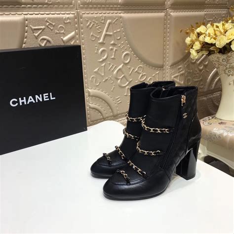 chanel boots with chain|chanel ankle boots for women.